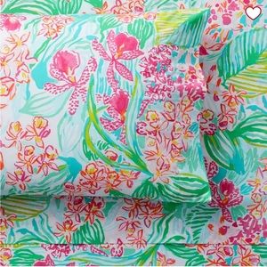Lilly Pulitzer Pottery Barn Sheets and Pillowcases Orchid